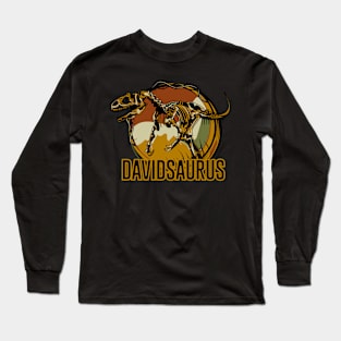 Davidsaurus David Dinosaur T-Rex Long Sleeve T-Shirt